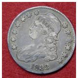 1832 Bust Silver Half Dollar Coin