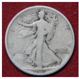 1917 D Walking Liberty Silver Half