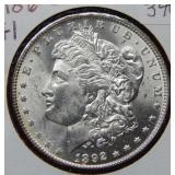 1892 O Morgan Silver Dollar