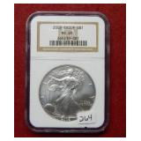 2002 Silver Eagle 1oz NGC MS69