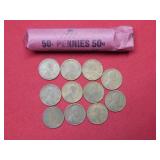 Roll of 1920 Lincoln Wheat Cents