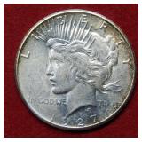 1927 Peace Silver Dollar
