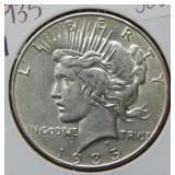 1935 Peace Silver Dollar
