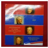 2009 US Presidential UNC $1 Coins - 8 coins