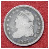 1836 Bust Silver Half Dime