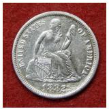 1882 Seated Liberty Silver Dime