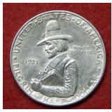 1921 Pilgrim Silver Comm Half