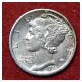 1936 D Mercury Silver Dime