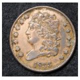 1833 Bust Half Cent
