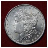 1878 Morgan Silver Dollar 7/8 Tail Feathers