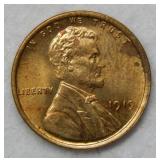 1919 Lincoln Wheat Cent - red & brown