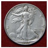 1938 D Walking Liberty Silver Half