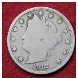 1912 S Liberty Head Nickel