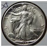 1944 D Walking Liberty Silver Half