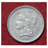 1865 Three Cent Nickel