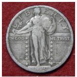 1920 D Standing Liberty Silver Quarter