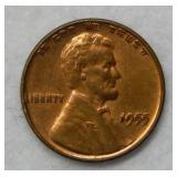 1955 Double Die Lincoln Wheat Cent