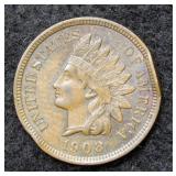 1908 Indian Head Cent - rim issue