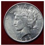 1923 D Peace Silver Dollar