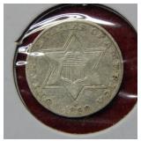 1858 Silver Three Cent Piece