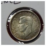 1937 Great Britain Three Pence Coin