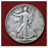 1920 Walking Liberty Silver Half Dollar
