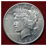 1928 Peace Silver Dollar
