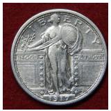 1917 D Standing Liberty Quarter Type I