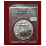 1999 Silver Eagle 1oz ANACS MS69