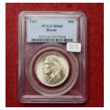 1937 Boone Silver Comm Half PCGS MS66