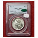 1938 Boone Silver Comm Half PCGS MS66