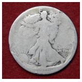 1916 D Walking Liberty Silver Half Dollar