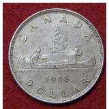 1936 Canada Silver Dollar