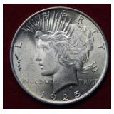 1925 Peace Silver Dollar