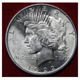 1922 D Peace Silver Dollar