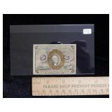 United States Five Cent Fractional Note