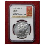 2023 Peace Silver Dollar NGC MS70