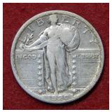 1920 S Standing Liberty Silver Quarter