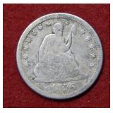 1856 O Seated Liberty Silver Quarter