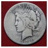 1928 Peace Silver Dollar