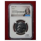 1961 Franklin Silver Half NGC PF67