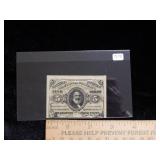 US Five Cent Fractional Currency
