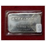 Engelhard 1oz .999 Silver Bar Bullion