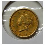 1851 US $1 Gold Coin