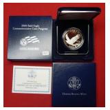 2008 Bald Eagle Comm Proof Silver Dollar