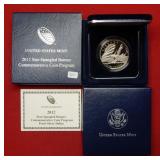 2012 Star Spangled Banner Silver Proof Comm Dollar