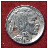 1925 D Buffalo Nickel - cleaned