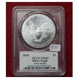 2018 Silver Eagle 1oz PCGS MS69