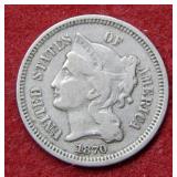 1870 Three Cent Piece