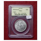 1937 Arkansas Silver Comm Half PCGS MS64